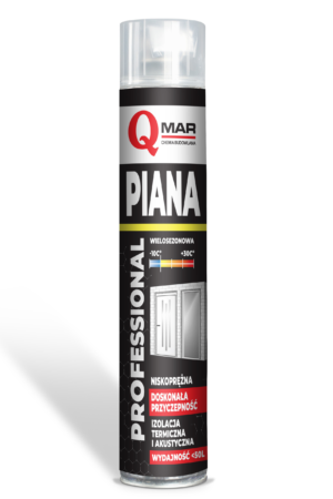 PIANA POLIURETANOWA <br /><b>BEST QUALITY<br /> PISTOLETOWA<br /></b> PROFESJONALNA <br /><b>750 ml</b>