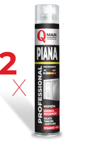 PIANA POLIURETANOWA <br /><b>BEST QUALITY<br /> PISTOLETOWA<br /></b> PROFESJONALNA <br /><b>750 ml<br /></b> x12
