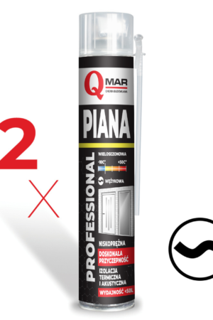 PIANA POLIURETANOWA <br /><b>BEST QUALITY<br /> WĘŻYKOWA<br /></b> PROFESJONALNA <br /><b>750 ml<br /></b> x12